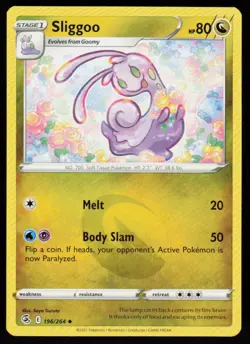 Sliggoo 196/264 Uncommon Fusion Strike Pokemon Lightly Played - Image 1