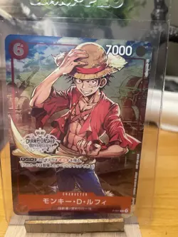 One Piece Monkey D Luffy P-001 Championship Promo Card Japanese - Image 1