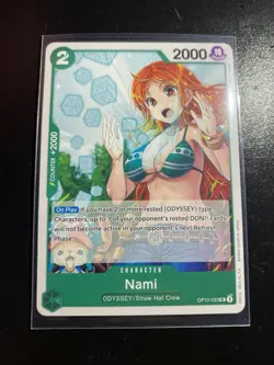 Bandai One Piece Card Game Nami OP10-033 OP-10 Uncommon Foil EN - Image 1