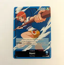 Bandai One Piece CCG OP03 Pillars of Strength Leader Nami OP03-040 EN 5000 - Image 1
