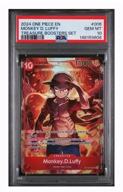 Monkey.D.Luffy Treasure Booster Set St10-006 PSA 10 2024 One Piece Promo - Image 1