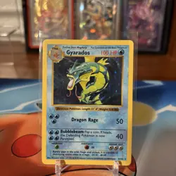 Pokemon TCG Base Set Shadowless Gyarados 6/102 Near Mint - Image 1