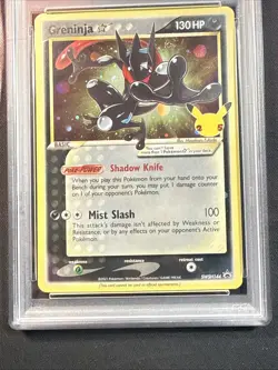 Pokemon Greninja-Gold Star Swsh Black Star Promo #144 PSA 8 Near Mint - Image 3