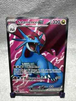 Pokemon TCG Salamence EX 177/159 Journey Together Ultra Rare Full Art Card NM - Image 1