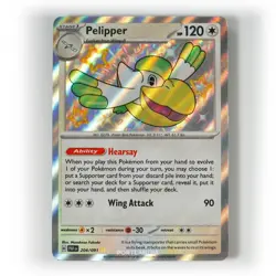 Pokemon - Pelipper - 204/091 - SV Paldean Fates - Shiny Rare Card - Image 1