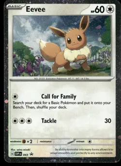 Pokemon Cards Eevee 043 COSMOS HOLO Scarlet & Violet Promo Holo Promo NM - Image 1