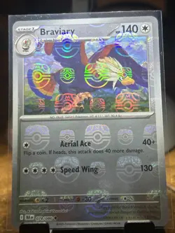 Braviary Master Ball Pattern 078/086 Black Bolt NM Pokemon Card English - Image 1