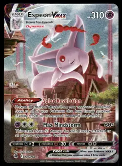Pokemon Cards Espeon VMAX 270/264 Holo Fusion Strike Alternate Art NM - Image 1