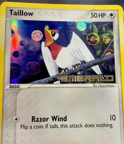 TAILLOW EX Emerald POKEMON Holo Stamped 2005 Trading Card 68/106 TCG - Image 1