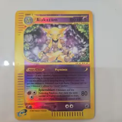 Pokemon Alakazam 33/165 Expedition Base Set Reverse Holo - Vintage - Image 2