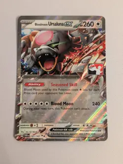 Bloodmoon Ursaluna ex 141/167 Holo Double Rare Prize Pack Series Cards NM - Image 1