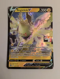 Regieleki V 057/195 Holo Ultra Rare Prize Pack Series Cards NM - Image 1