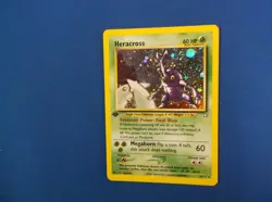Pokemon 1st Edition Heracross { Gym Heroes ] EX + LP - Image 1