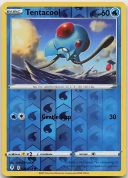 TENTACOOL 026/203 COMMON EVOLVING SKIES POKEMON REVERSE HOLO NEAR MINT - Image 1
