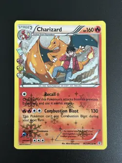 FREE SHIPPING: Charizard RC5/RC32 Holo Card Radiant Collection Generations LP - Image 1