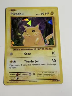 Pikachu - 35/108 - Pokemon Evolutions Common Cracked Ice Holo MP - Image 1