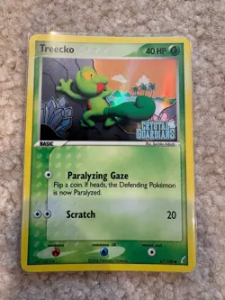 Pokemon TCG Treecko 67/100 EX Crystal Guardians Reverse Holo Stamped LP Rare NM - Image 1