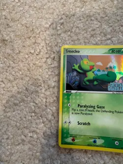 Pokemon TCG Treecko 67/100 EX Crystal Guardians Reverse Holo Stamped LP Rare NM - Image 2