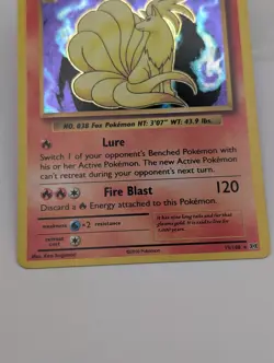 Pokemon Ninetales 15/108 Rare XY Evolutions 2016 Holo NM ENGLISH - Image 3