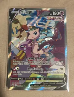 Pokemon Mew V (Alternate Full Art) 251/264 Swsh08: Fusion Strike Holo Mint Card - Image 1