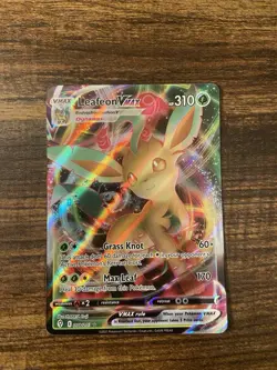 LEAFEON VMAX 008/203 HOLO VMAX RARE EVOLVING SKIES POKEMON NEAR MINT - Image 1