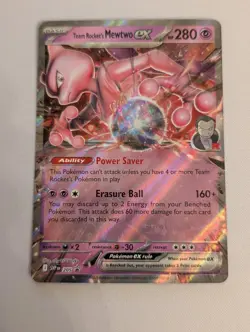 Team Rocket's Mewtwo ex 205 Holo Promo Scarlet & Violet Promo NM - Image 1