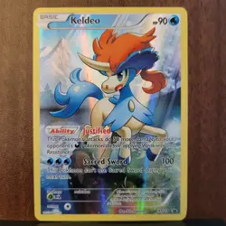 Keldeo XY118 Full Art Black Star Promo Pokemon Car NM/LP XY English 2016 - Image 2