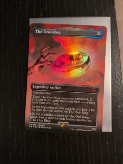 Magic the Gathering Foil 'The One Ring' Borderless Card LTR 0451 - Image 2