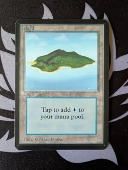 Island (B)(Blue) ~ Alpha [Near Mint][Magic MTG] - Image 1