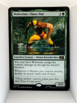 Wolverine, Claws Out R Commander: Marvel Super Heroes 737 NM - Image 1