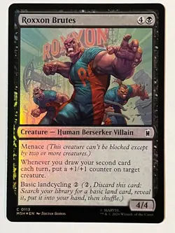 Roxxon Brutes Marvel Super Heroes Foil MTG NM - Image 1