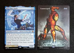 MTG Iron Man Bundle Tony Stark Counterspell Borderless Non Foil - Image 1