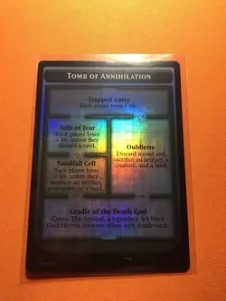 MTG Magic The Gathering Tomb Of Annihilation / Atropal LP Foil Token Double Side - Image 1