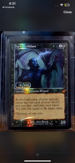 Dark Confidant (Retro Frame) (Serial Numbered) Ravnica Remastered Foil - Image 1