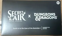 Magic: The Gathering Secret Lair D&D Beholder I Rainbow Foil Sealed Box 6 Cards - Image 1