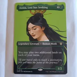 Azusa, Lost but Seeking (Borderless) #679 (NM) Commander Masters MTG - Image 1