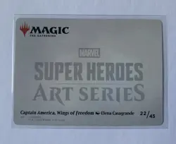 Captain America, Wings Of Freedom Art Card 22/45 MTG Marvel Super Heroes - Image 2
