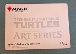 Splinter's Technique #27 / 54 (GOLD-Stamped) Art Card TMNT MINT ENG MTG Magic - Image 2