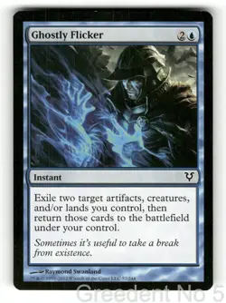 Ghostly Flicker 57 Common Avacyn Restored Magic: The Gathering Lightly Played - Image 1