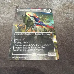 Captain Marvel, Earth's Protector MTG (Borderless) (0342) Marvel MSH Regular NM - Image 1