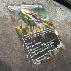 Captain Marvel, Earth's Protector MTG (Borderless) (0342) Marvel MSH Regular NM - Image 3