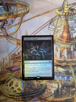 MTG Demonic Counsel - DSK Rare - Pre Release Foil - Mint - Image 1
