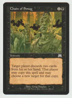 Magic the Gathering MTG Onslaught #132 Chain of Smog Black Uncommon LP - Image 1
