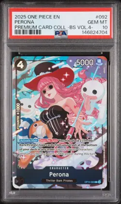 PSA 10 2025 ONE PIECE PREMIUM CARD COLLECTION BEST SELECTION VOL.4 092 PERONA - Image 1