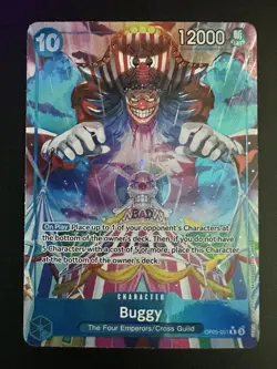 • Buggy • OP09-051 Alt Art Emperors in the New World One Piece TCG NM English - Image 1