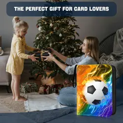 Soccer Card Binder 9 Pocket with 50 Sleeves Fits 900 Cards Display Storage - Image 3