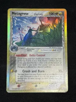 Pokemon TCG Holo Rare Metagross Card 11/113 EX Delta Species Reverse Holo - Image 1