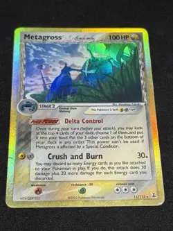 Pokemon TCG Holo Rare Metagross Card 11/113 EX Delta Species Reverse Holo - Image 2
