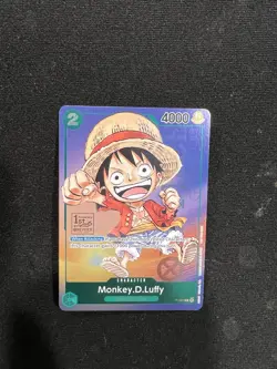 Monkey.D.Luffy (1st Anniversary Tournament Stamp) P-037 One Piece Promo - Image 1