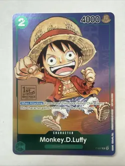 Monkey.D.Luffy (1st Anniversary Tournament Stamp) P-037 One Piece Promo - Image 1